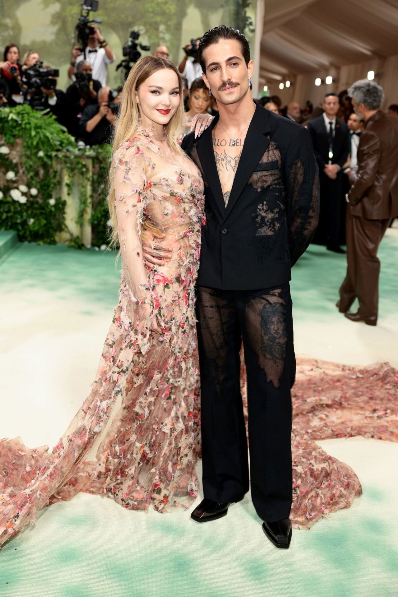 DOVE CAMERON AND DAMIANO DAVID STUN AT THE 2024 MET GALA IN NEW YORK CITY